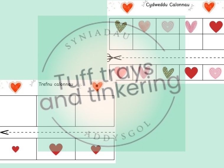 santes dwynwen valentines cut and stick torri a glued calon foundation phase ps1