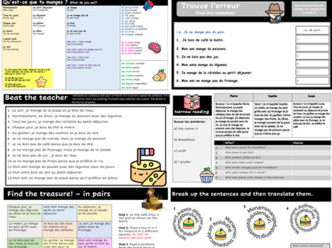 La nourriture - Food in French