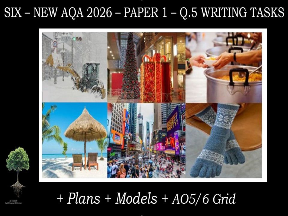 QUESTION 5 - SIX - FULL WRITING TASKS | 2026 PAPER 1 | PLANS | AO GRID | MODELS