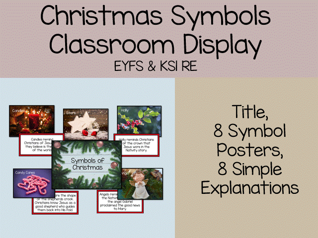 Christmas Symbols Classroom Display - EYFS & KS1