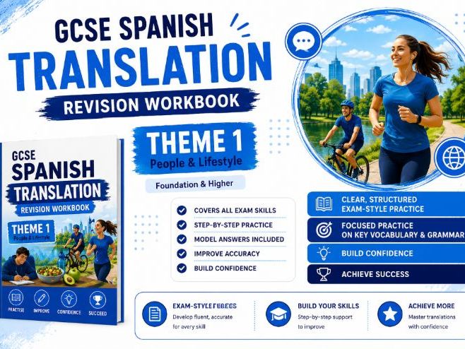 GCSE Spanish Translation Revision Workbook – Theme 1: People & Lifestyle | Foundation & Higher