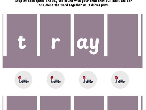 Phonics car park game phase 1-5