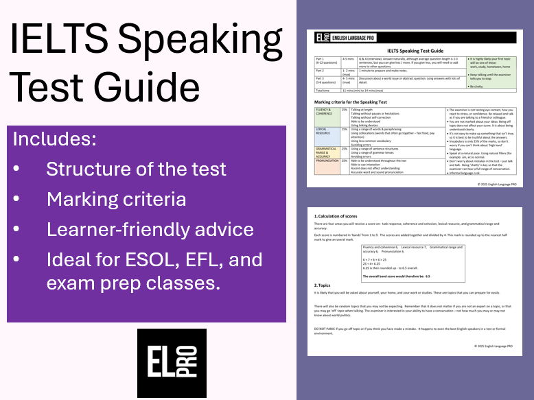 IELTS Speaking Test Guide