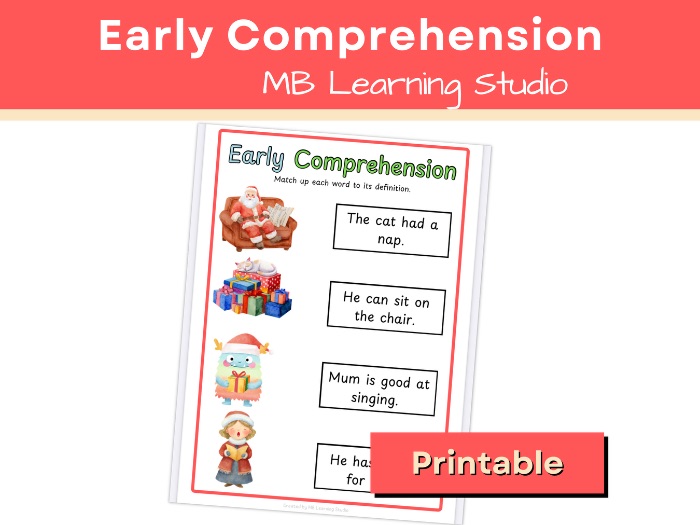 Christmas Themed Early Comprehension