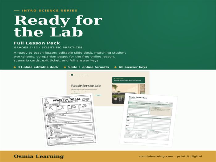 Ready for the Lab: Safety Full Lesson Pack