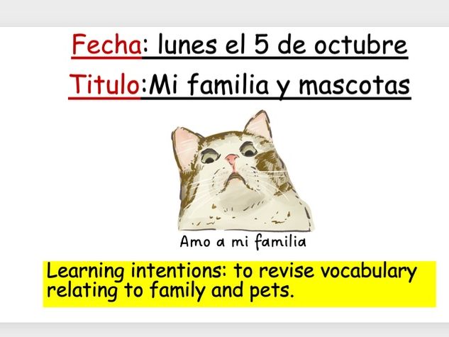 La familia y mascotas