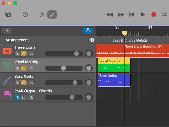 KS3 Music: It's Coming Home / Three Lions Garageband Project