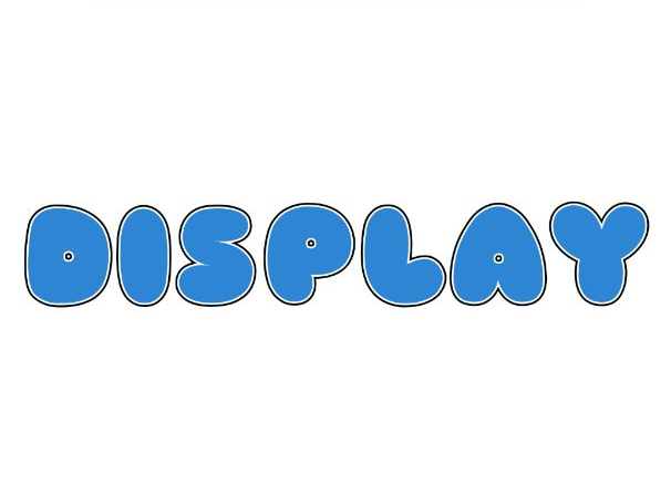 Blue Bubble Display Lettering Pack - Uppercase A-Z