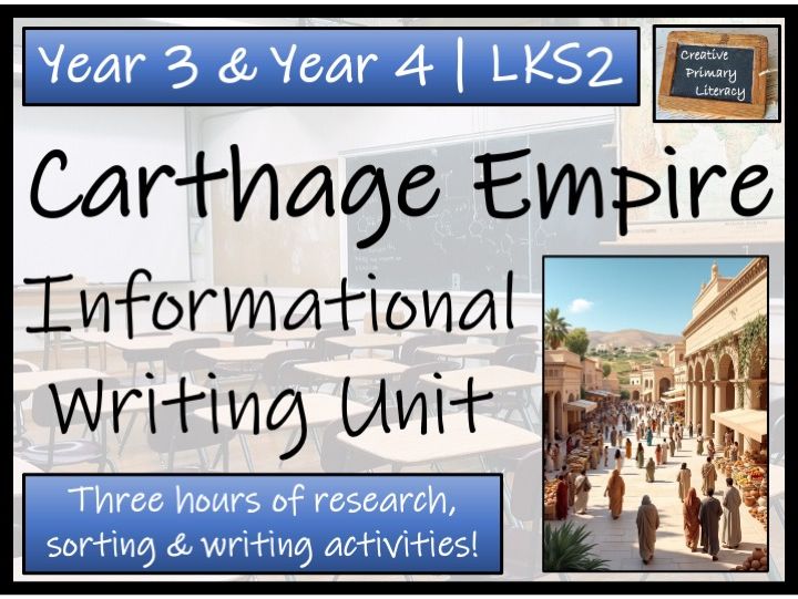 Carthaginian Empire Informational Writing Unit | Year 3 or Year 4