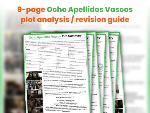 Ocho Apellidos Vascos Plot Analysis