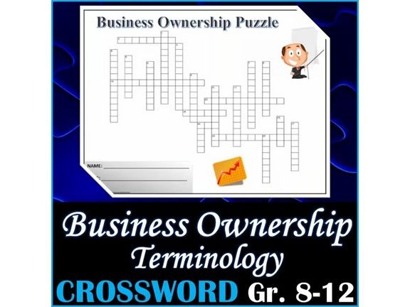 Business Ownership Terminology Crossword Puzzle