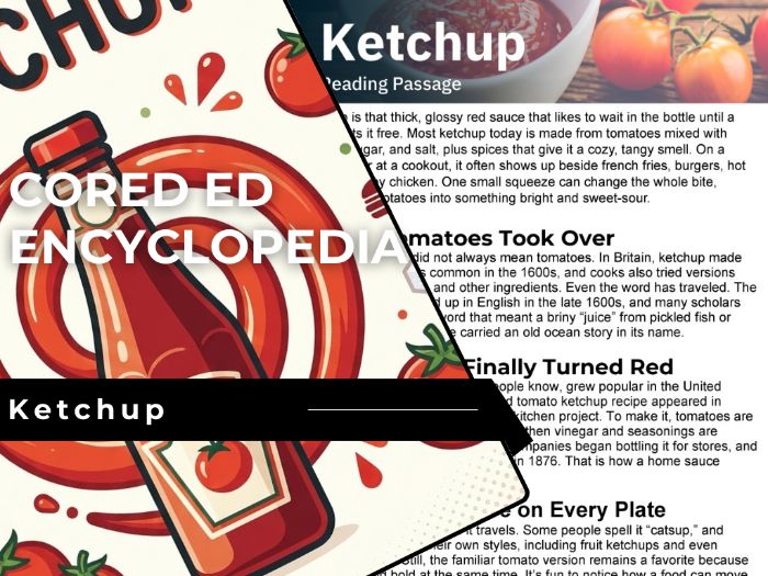 Ketchup Reading Comprehension Passage - Cored Ed Encyclopedia