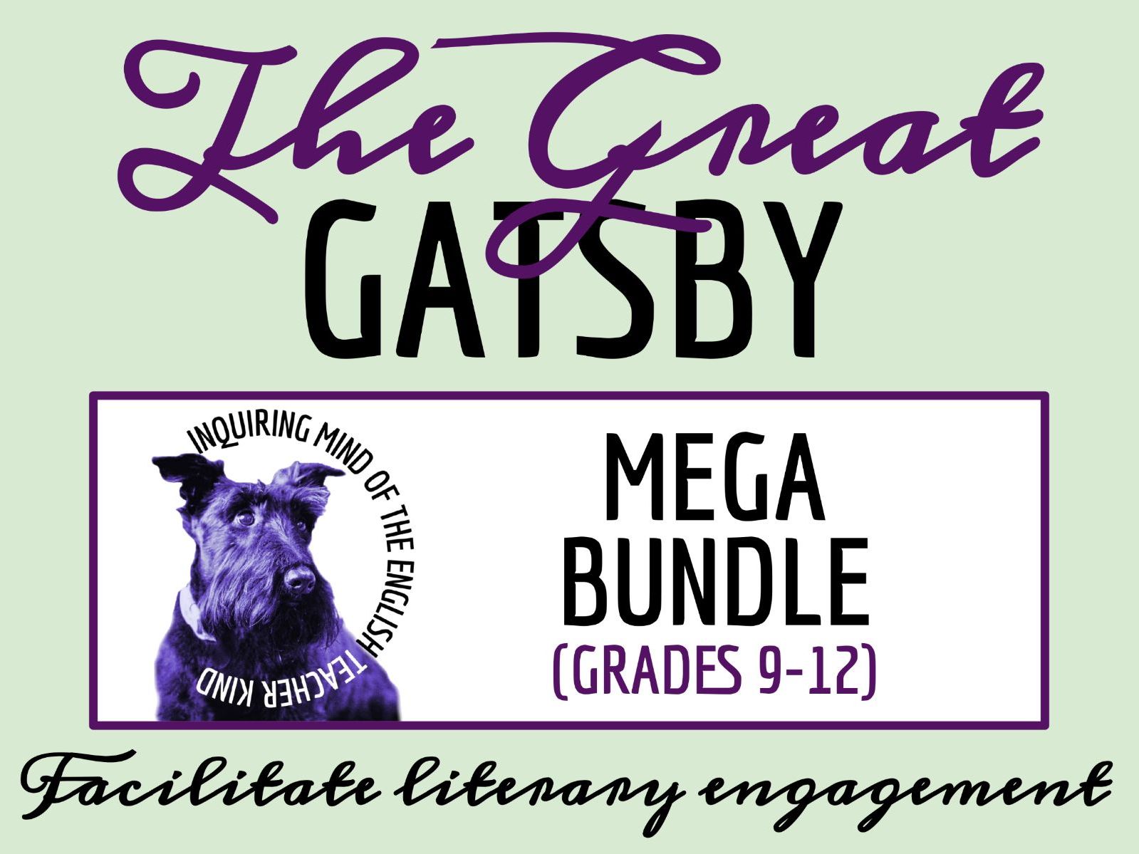 The Great Gatsby Quizzes, Analysis Worksheets, Test, and Answer Keys (Mega Bundle)