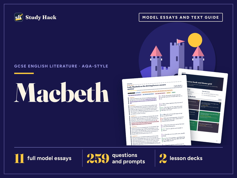GCSE English Literature Macbeth Complete Revision and Teaching Pack (AQA-style)