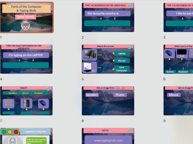Parts of a Computer and Typing Activity | Beginner Computer Skills | KS1–KS2 / SEN