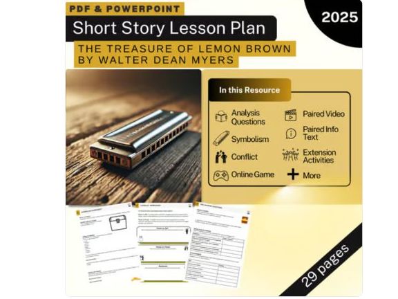 The Treasure of Lemon Brown - Walter Dean Myers - 6 Day Lesson Plan