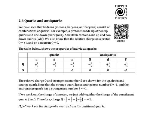 Quarks and antiquarks