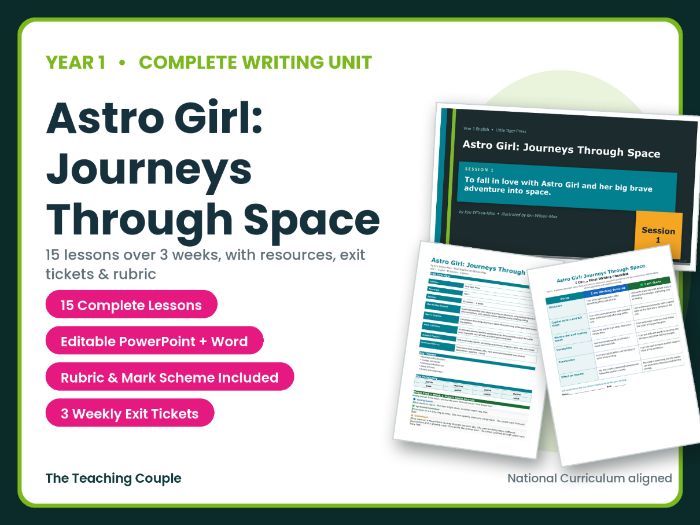 Astro Girl | Year 1 English Unit | 15 Complete Lessons + Resources + Mark Scheme