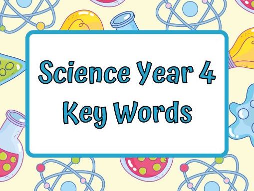 Primary Science Key Vocabulary Booklet – Year 4 (UK National Curriculum)