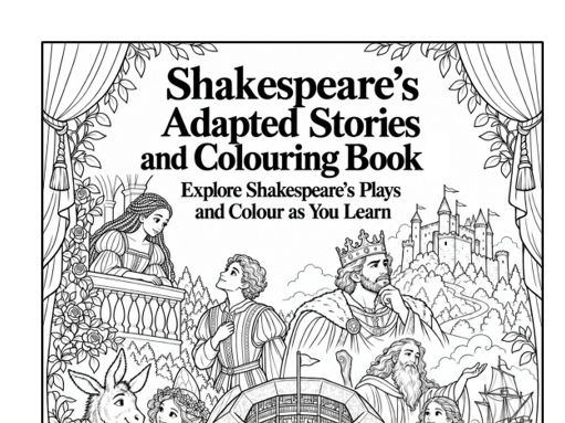 Romeo and Juliet – Adapted Shakespeare Story and Colouring Booklet – 16 Printable Pages