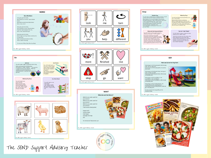 Core Word Activities - Sensory Curriculum