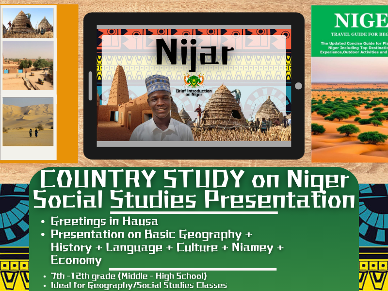 Niger Country Study - Geography + Social Studies Presentation - West Africa