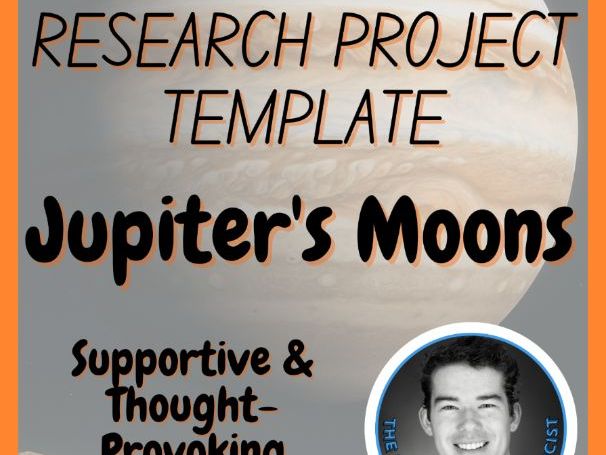 Jupiter's Moons | Space Science Research Project Template | Digital + Print