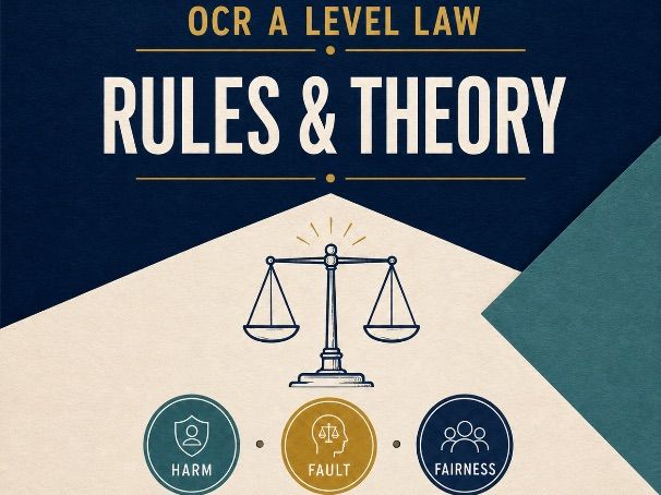 A Level Law (OCR/AQA): Rules and Theory of Criminal Law Pack (3-4 Lessons)