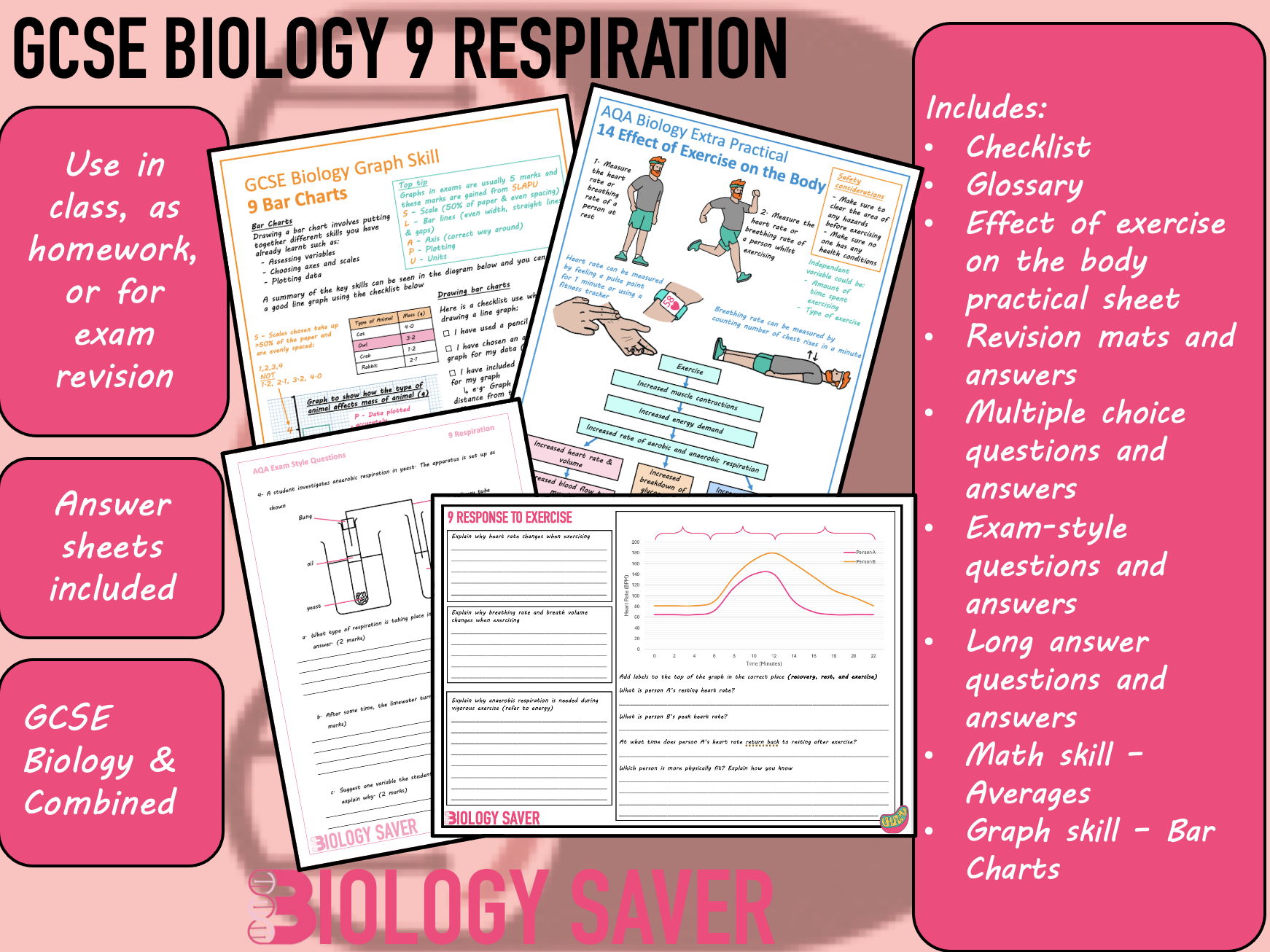 GCSE Biology Topic Bundle - 9 Respiration