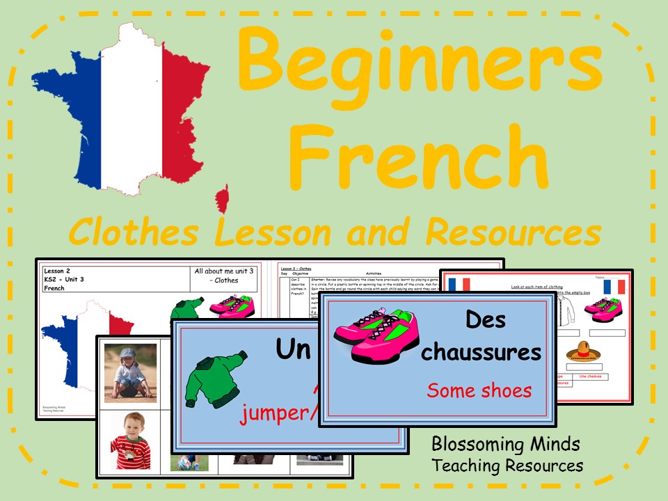 French lesson and resources - Clothes - les vêtements