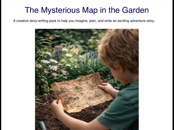 Writing task for KS2 children (The mysterious map)