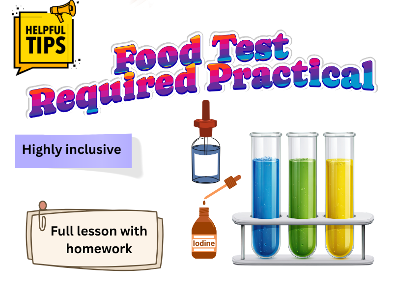 GCSE Biology Food Tests Required Practical Full Lesson | AQA OCR Edexcel