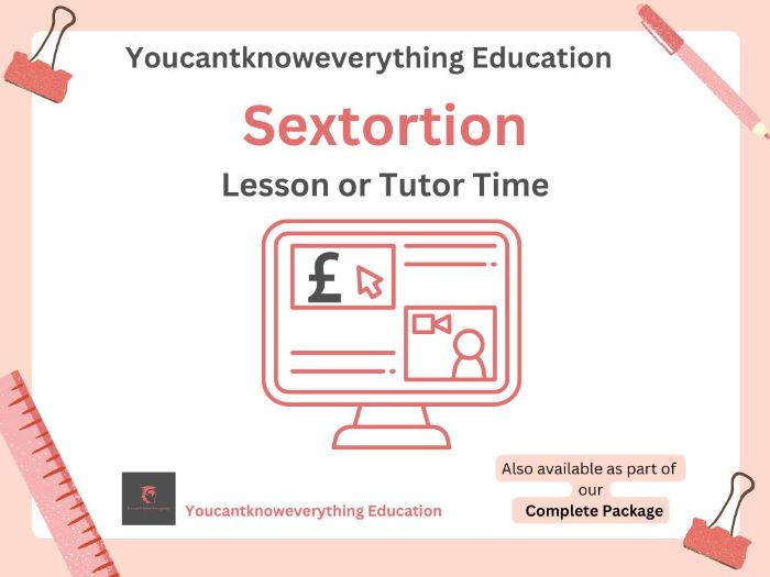 Sextortion - Online Safety PSHE