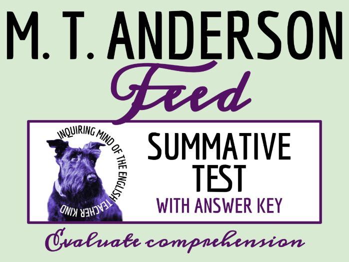 Feed by M. T. Anderson Test and Answer Key | Final Exam | Dystopian Science Fiction Novel