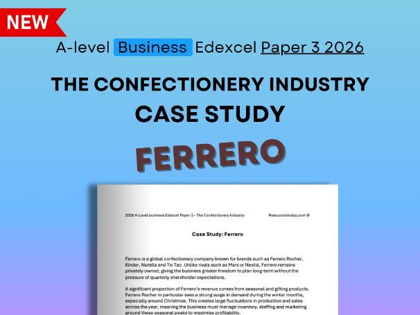 Edexcel Business Paper 3 2026: Ferrero Confectionery Industry Case Study