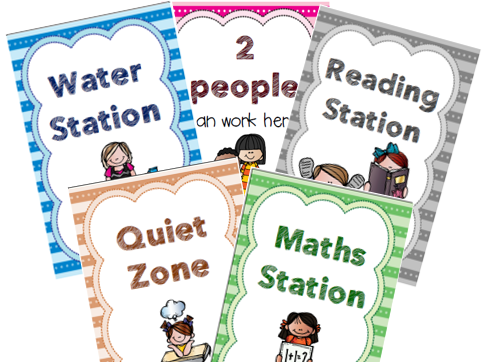 TOLSBY FRAME LABELS (Classroom Stations and Group Numbers)