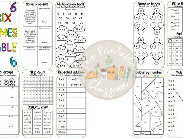 x6 maths leaflet/booklet activity booklet