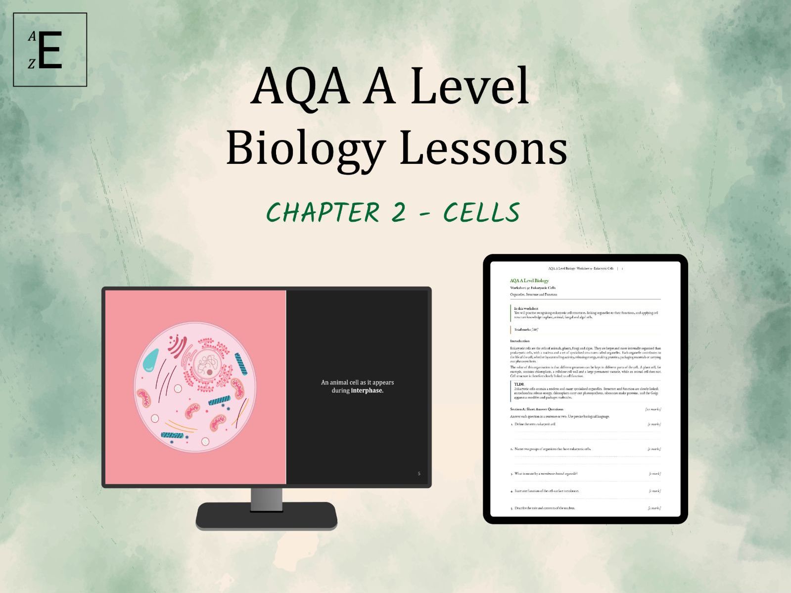 AQA A Level Biology Lessons Chapter 2 - Cells