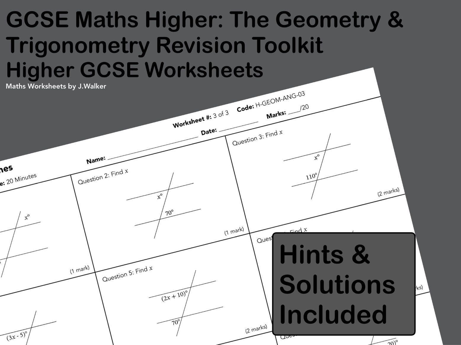 GCSE Maths Higher: The Geometry & Trigonometry Revision Toolkit