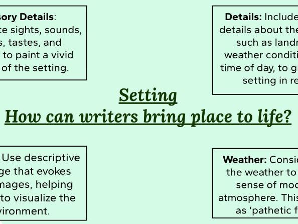 Descriptive Writing Lesson 4 & 5 [Setting]