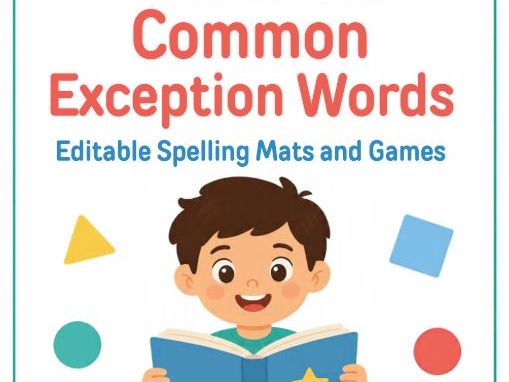 Year 2 Common Exception Words Spelling Games