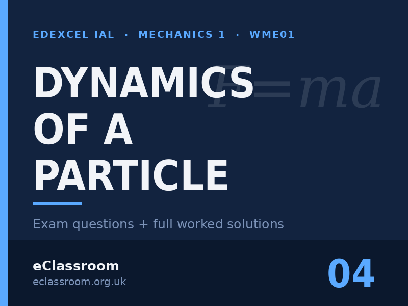 IAL Mechanics 1 Dynamics of a Particle exam questions