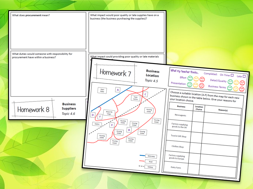 Business studies coursework gcse help
