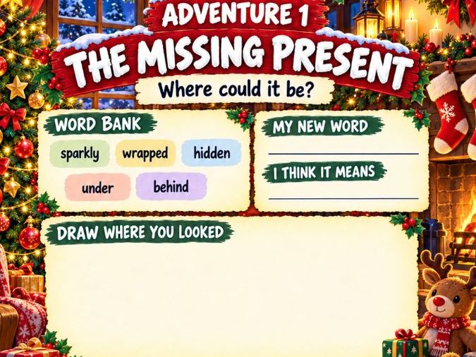 Christmas Writing Adventures – 5 Festive Creative Writing Worksheets