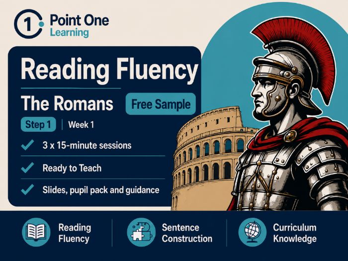 FREE SAMPLE | KS2 Reading Fluency Intervention | Romans | Step 1 | Week 1