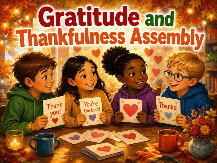 Gratitude and Thankfulness Assembly — Whole School | Script + PowerPoint