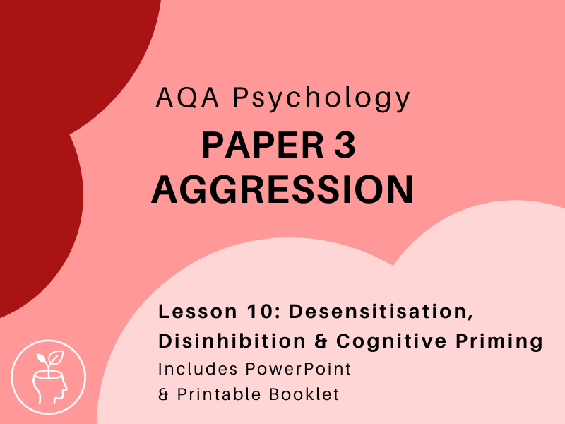 AQA Psychology - Aggression - Desensitisation, Disinhibition & Cognitive Priming