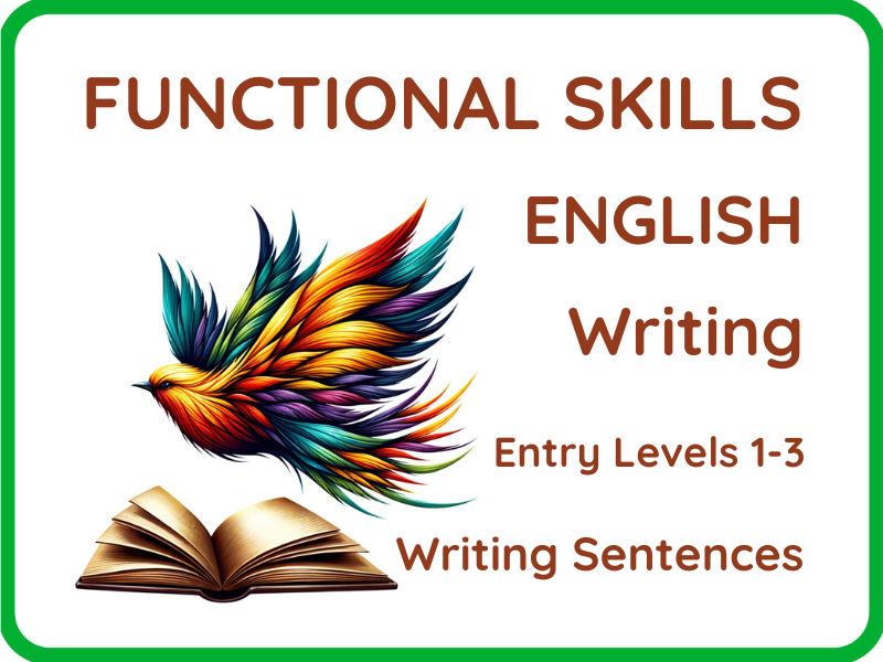 Writing Sentences - Entry Level Practice for Functional Skills English