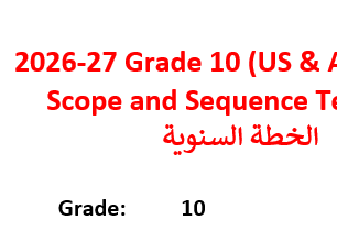 MYP UNITS For Grade 6 to Grade 12
