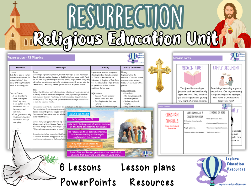 KS2 Resurrection RE Unit - 6 Outstanding Lessons